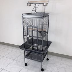 (NEW) $130 Large 61” Parrot Bird Cages with Rolling Stand for Cockatiels Parrot Parakeet Lovebird Finch 