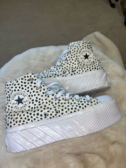 Womens Sz 9 Chuck Taylor All Star 2X Platform High Welcome to the Wild