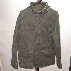 Old Navy: Unisex Military Jacket Hoodie Cargo Outdoor Coat with Multi Pockets