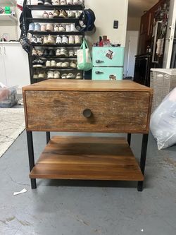 West Elm Wood Nightstand