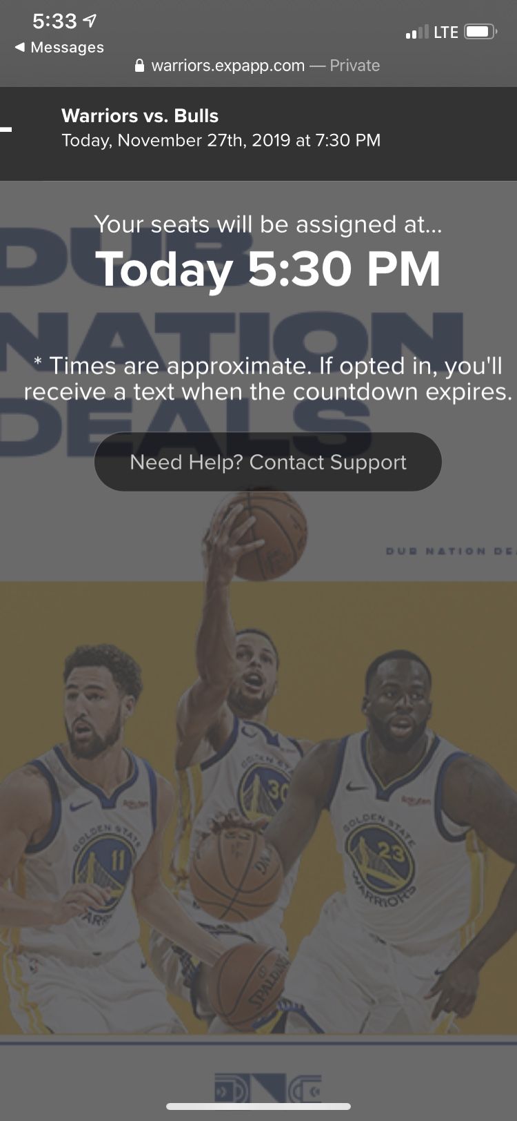 2 golden state warriors ticket on upper box for tonight’s game vs Chicago bulls