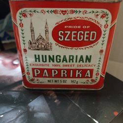 Vintage Hungarian Paprika Tin.