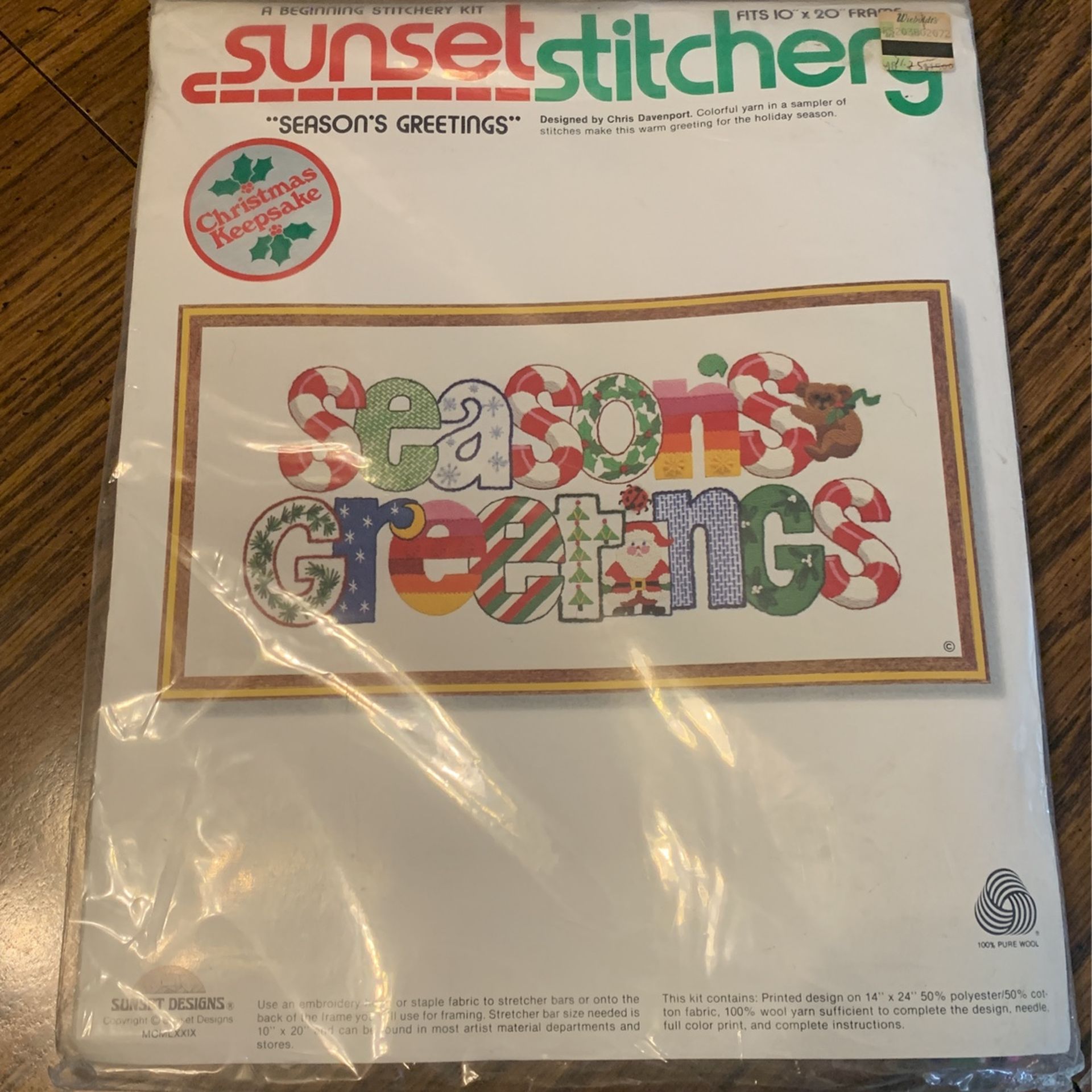Beginning Stitchery Kit-“Season’s Greetings”