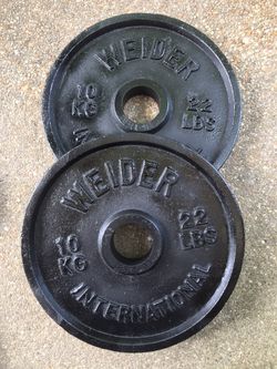 2-22lbs Olympic style weights