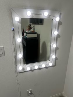 Mirror with lights