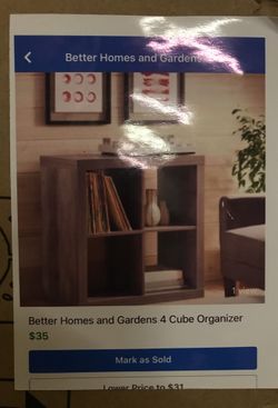 BHG 4 cube Organizer