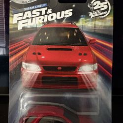 HOT WHEELS SILVER SERIES 25 YEARS OF FAST & FURIOUS 1999 SUBARU IMPREZA
