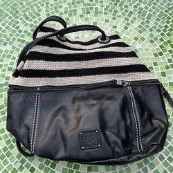 The Sak Hobo Purse/Backpack Crochet Leather