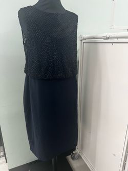 Adrianna Papell midnight blue dress 14W