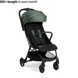 Jeep Altitude Compact Travel Stroller by Delta Children Greenguard Gold, Easy One Hand Fold, Lightweight, Extendable Canopy with Peek-a-Boo Window, Re