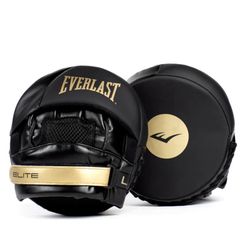 🆕 Everlast Elite 2 Micro Punch Mitts – Black/Gold – Brand New!
