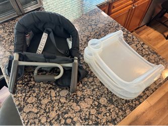 High chair with trays