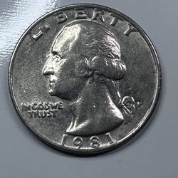 1981 P Quarter With A Few Errors. Read Description 