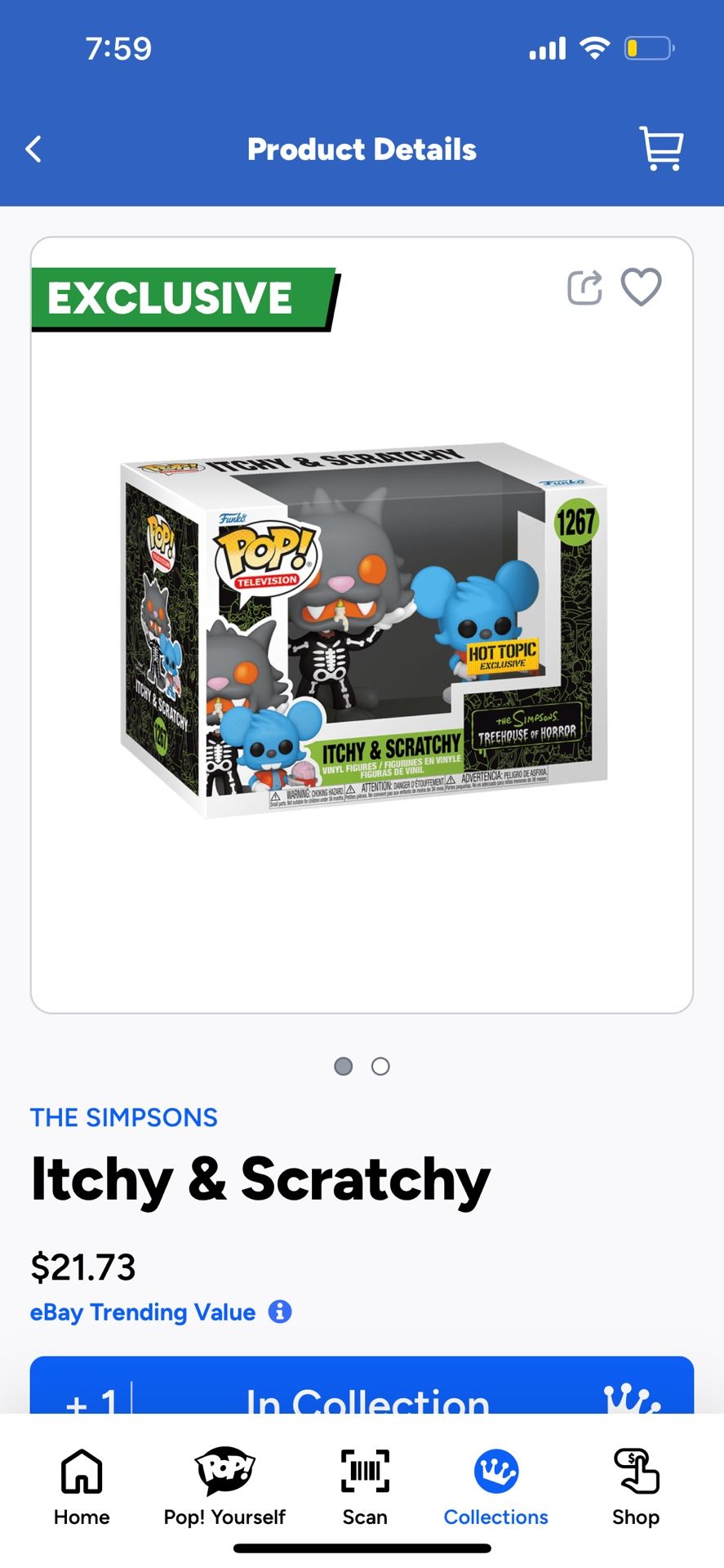Itchy And Scratchy Funko