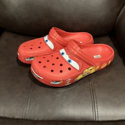 Lightning McQueen Crocs Clog Size 10 Multicolored, Light-up, Brand-New