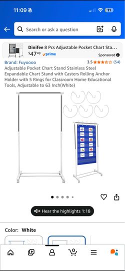 Adjustable Anchor Chart Stand