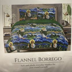Queen 3 Piece Fluffy Blanket 