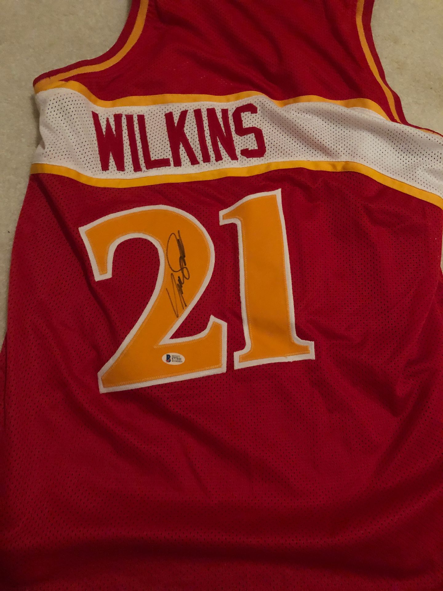 Wilkins signed jersey