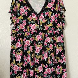 Torrid Super Soft Lace Trim Sleep Babydoll Gown