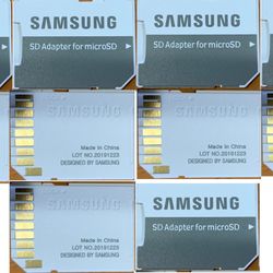 Five -5 Micro SD TransFlash TF Memory Card Adapter Convert To Standard SDHC Card
