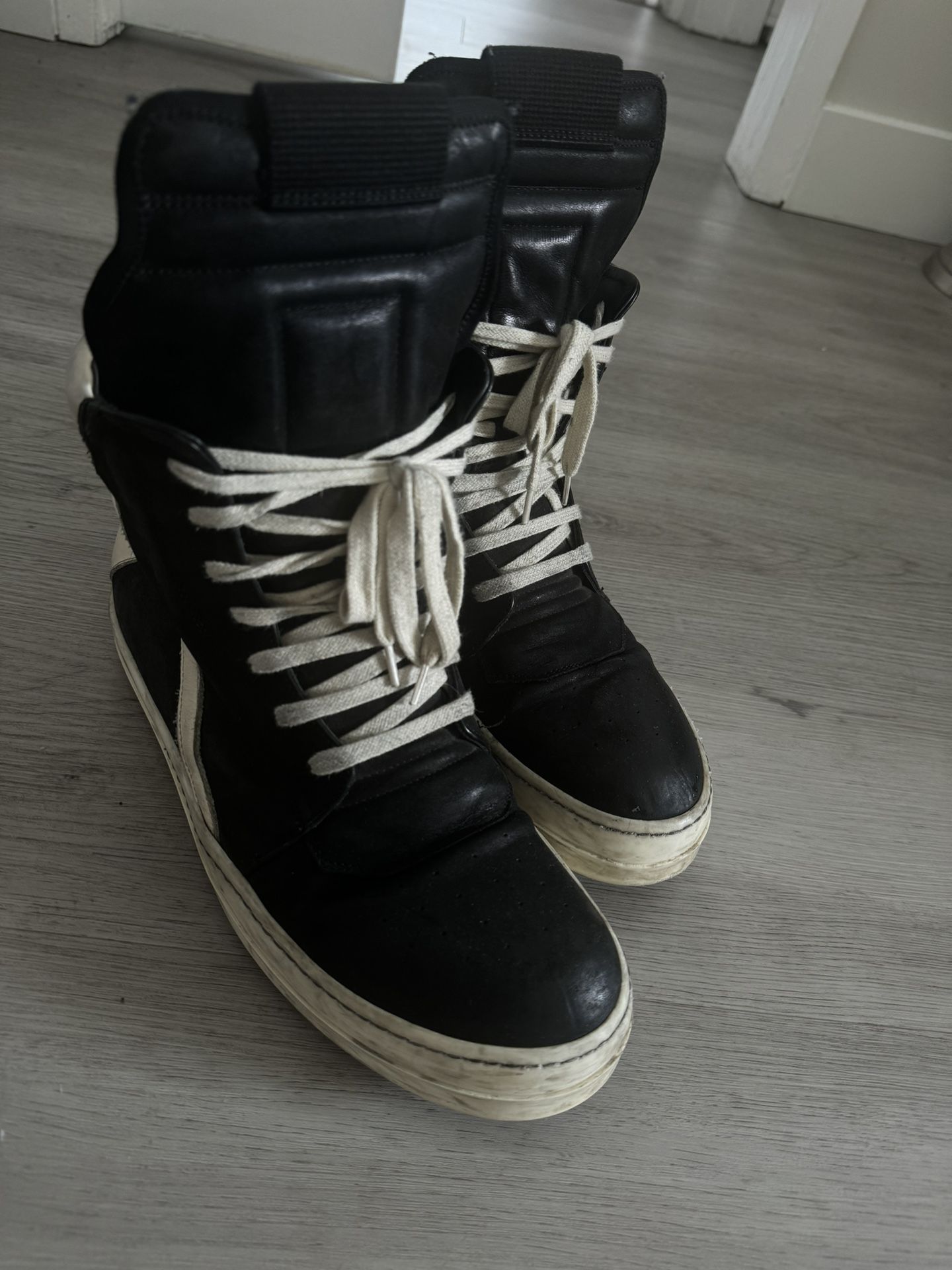 RICK OWENS GEOBASKET BLACK