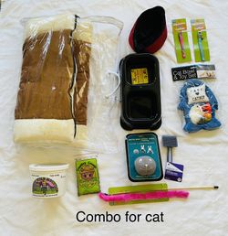 Supplies for cat . Combo.
