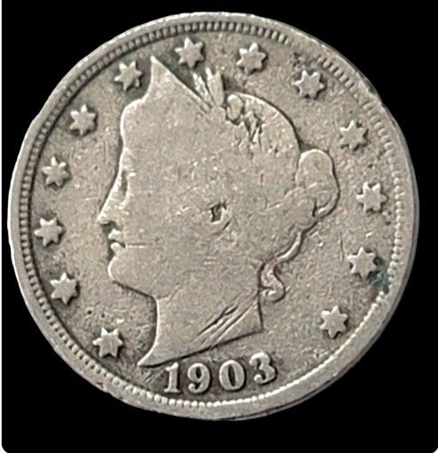 Antique 1903 LIBERTY "V" NICKEL