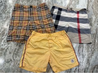 Children’s Moncler and Burberry shorts