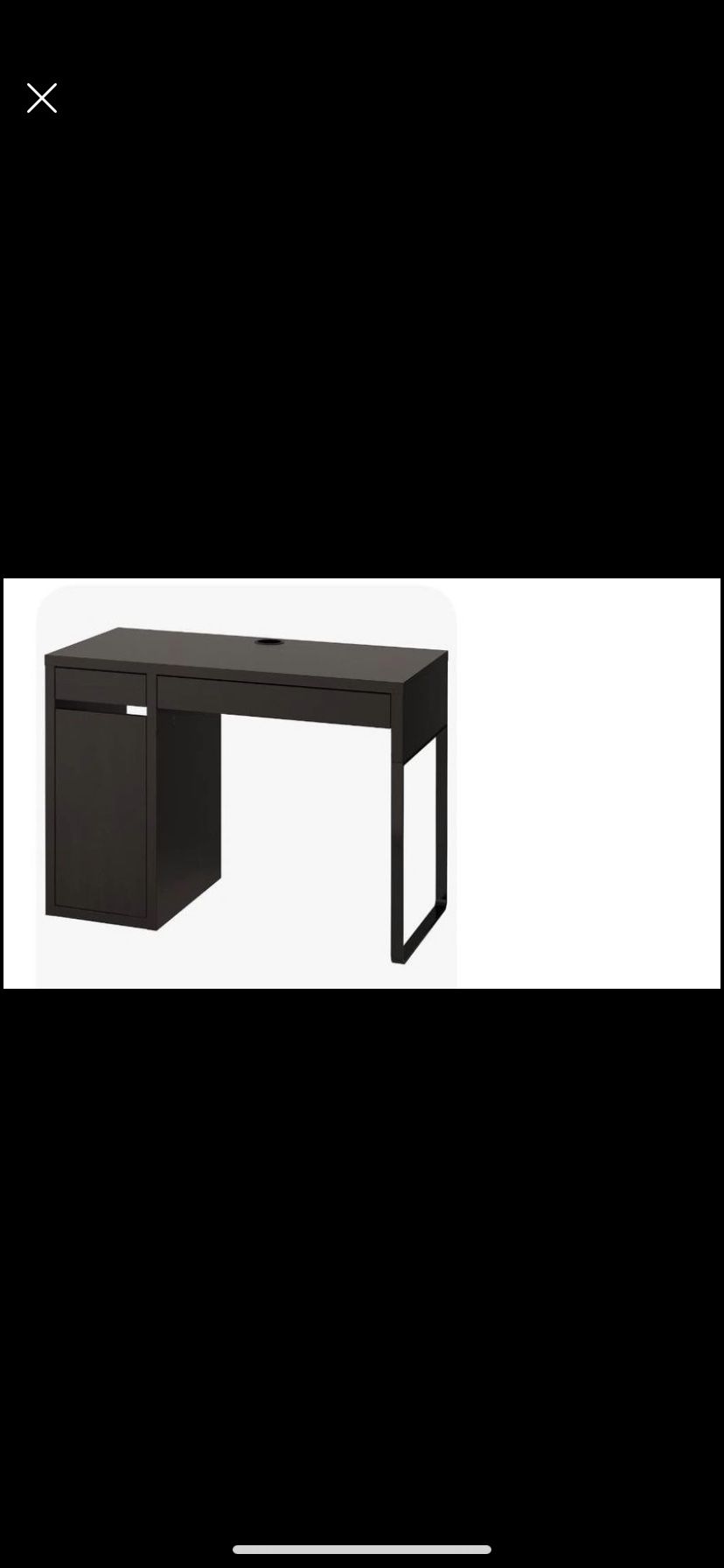 Desk IKEA Black/brown 