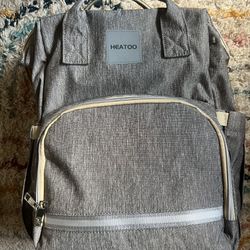 Heatoo Gray Travel Diaper Bag