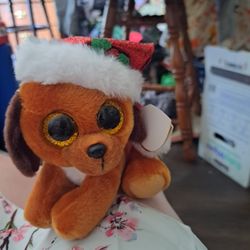 Beanie Baby Christmas Dog