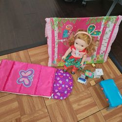 Willie wishers camping set without doll