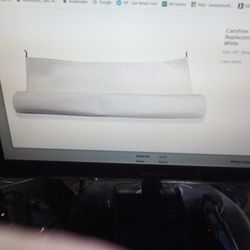RV  Slide out Replacement Fabric  192 Inches. X. 48  Inches White Vinyl 