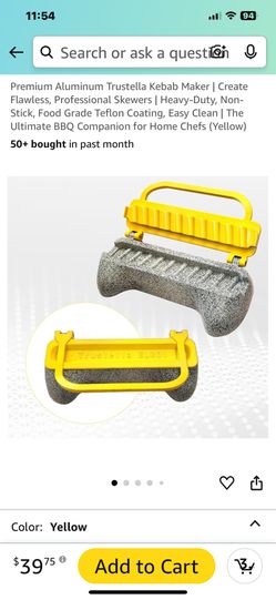 Premium Aluminum Trustella Kebab Maker | Create Flawless, Professional Skewers | Heavy-Duty