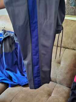 2 piece man's blue and Gray jogging suit, 2X never won.