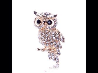 Owl brooch