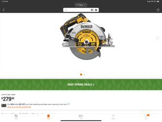 Dewalt XR circular saw. 7 1/2”. $200 tool only
