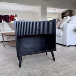 TWO Black Nightstands