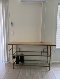 Rectangle Table - Gold