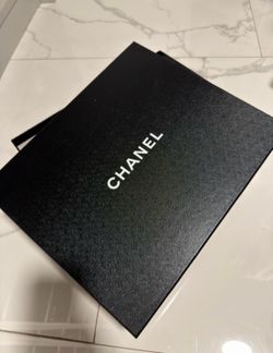 CHANEL Black Box with White Logo