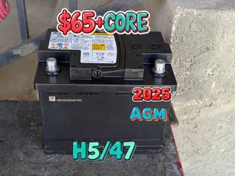 AGM Car Battery Group Size 47/H5