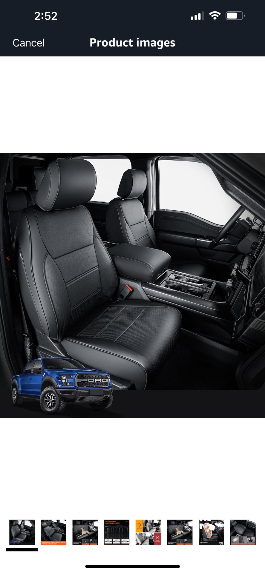 Used 2015 - 2025 F-150 Crew Cab Seat Covers