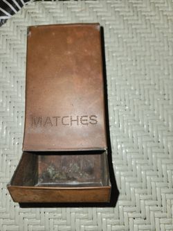 Vintage Matches Canister