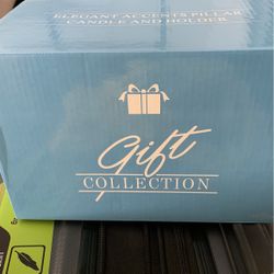 Avon Elegant Accents Pillar Candle And Holder