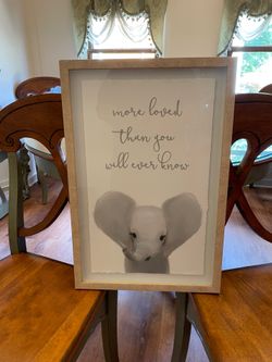 Medium sized picture in thick frame