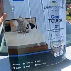 Serta perfect sleeper 2 inch king mattress topper with cover