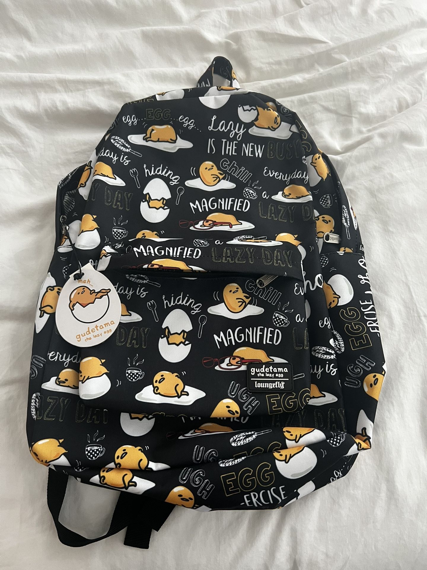 Gudetama The Lazy Egg Sanrio Loungefly Backpack