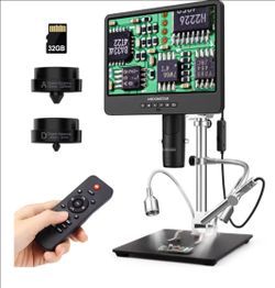 New Open Box Andonstar AD249S-M Digital Microscope, 3 Lenses + Endoscope