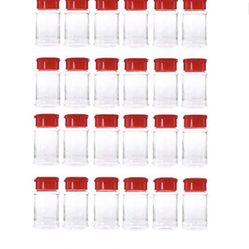 Plastic Spice jar With Shaker Lids 25pack