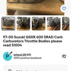 Suzuki Gsxr Throttle Bodies Many In Stock